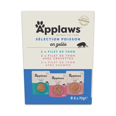 Lot économique Applaws Pouch en gelée mix 48 x 70 g