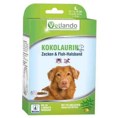 Vetlando Kokolaurin Zecken- & Floh-Halsband Hunde