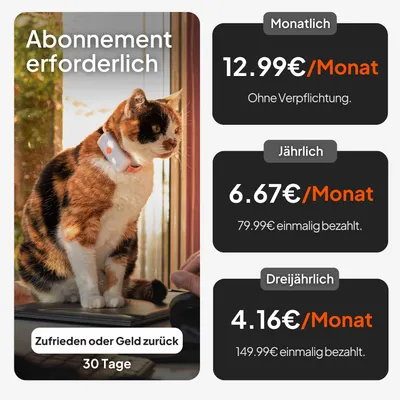 Weenect Haustier GPS Tracker XS für Katzen