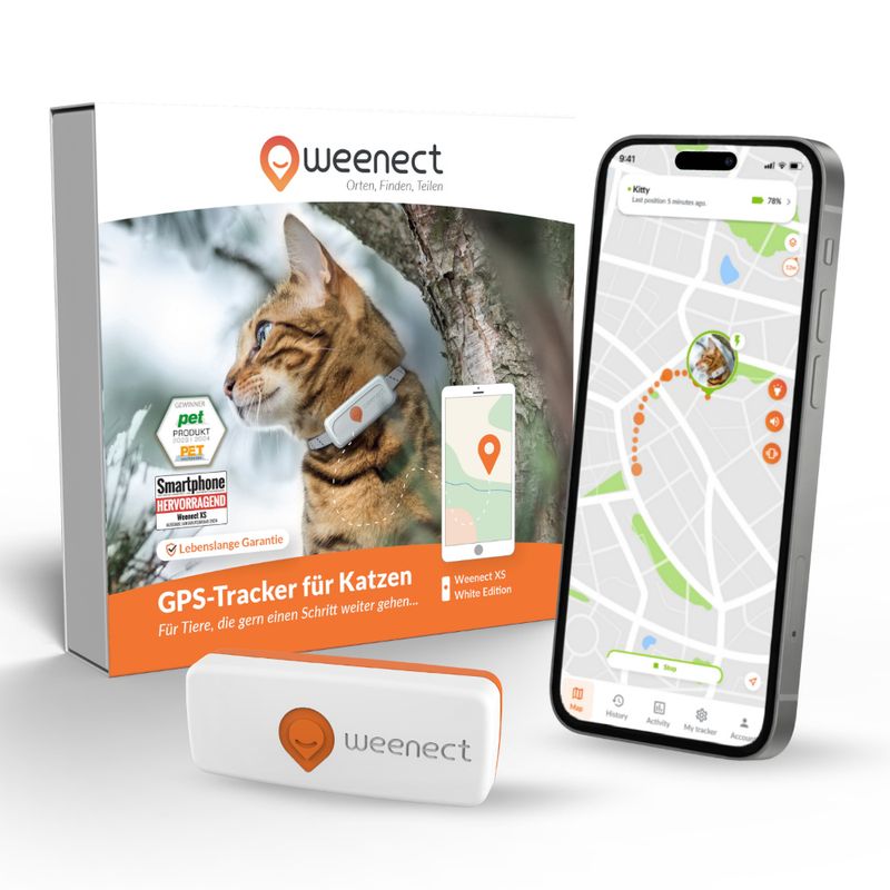 Weenect Pet GPS Tracker XS för katter