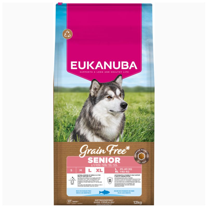 Eukanuba Grain Free Senior Large & Giant with Ocena Fish