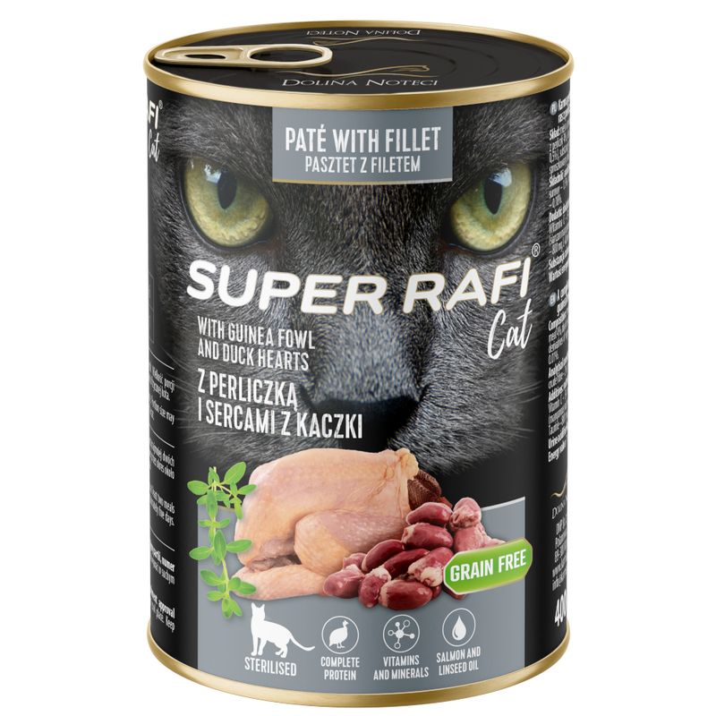 Ekonomipack: Super Rafi Sterilised Cat 12 x 400 g