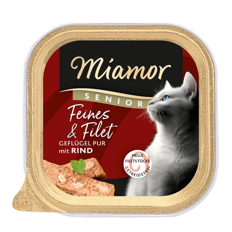 Výhodné balenie Miamor Feines & Filet Senior 32 x 100 g