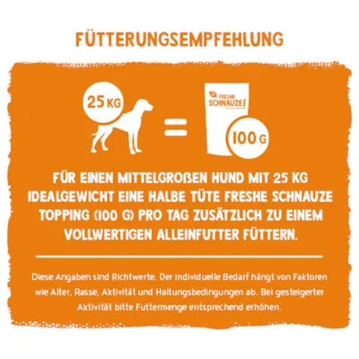 Freshe Schnauze Topping - 200 g Sonnig Gelbes Ackergemüse