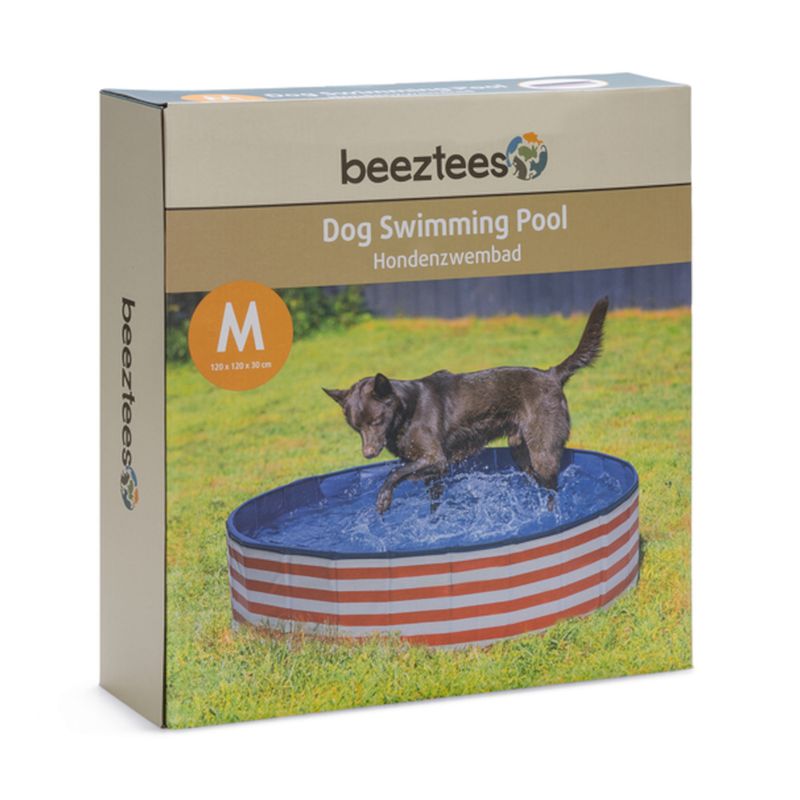 Beeztees бассейн для собак Doggy Dip, красно-белый