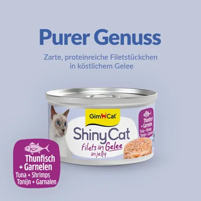 Sparpaket GimCat ShinyCat Filet in Jelly 24 x 70 g Sparpaket GimCat ShinyCat Filet in Jelly 24 x 70 g