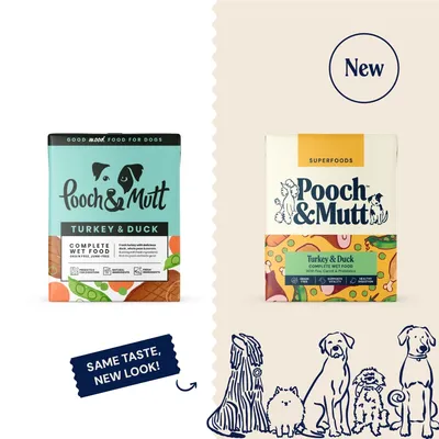 Pooch and Mutt Wet Dog Food - Turkey & Duck