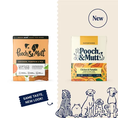 Pooch and Mutt Wet Dog Food - Chicken, Pea & Pumpkin