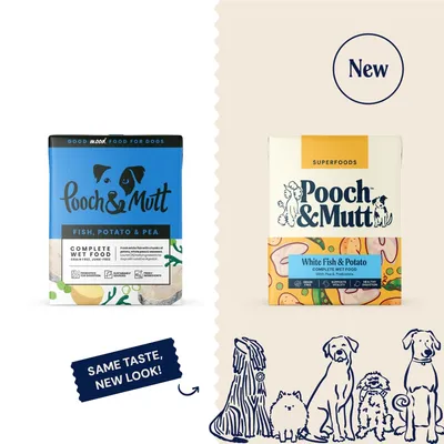 Pooch and Mutt Wet Dog Food -  Fish, Potato & Pea