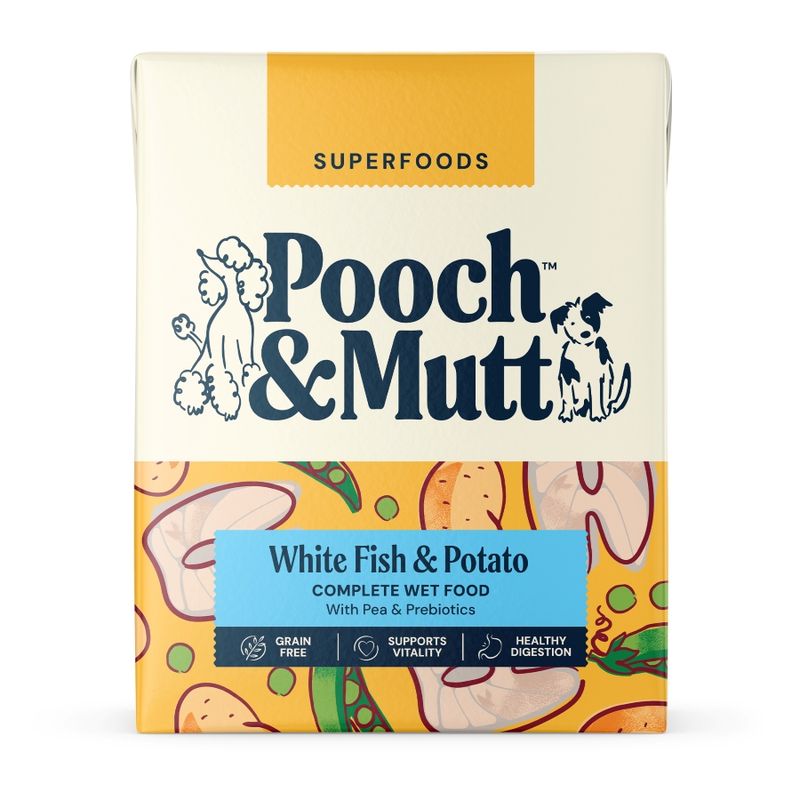 Pooch and Mutt Wet Dog Food -  Fish, Potato & Pea