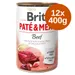 Brit Paté & Meat gazdaságos csomag 12 x 400 g