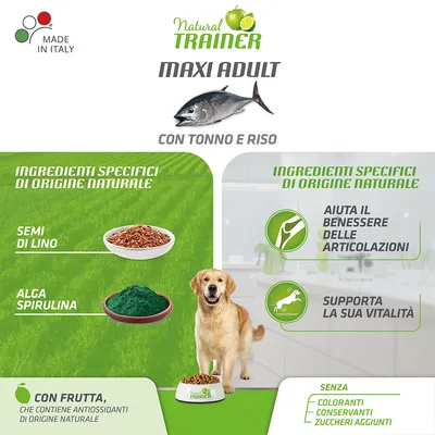Trainer Dog Natural ADULT MAXI med fisk og ris