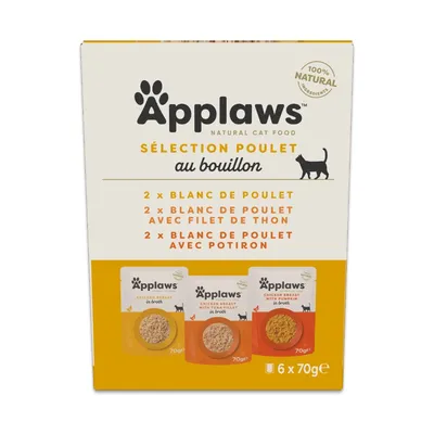 Applaws Pouch au bouillon 6 x 70 g