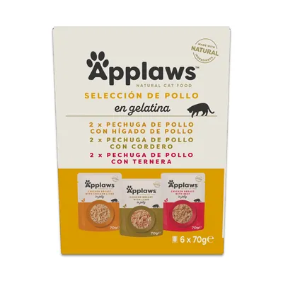 Pack de prueba Applaws Pouch en caldo 24 x 70 g