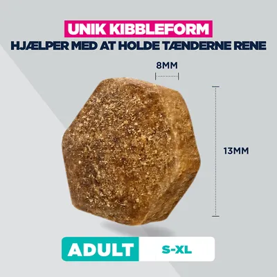Unik kroketform, hjælper med at holde tænderne rene. Mål: 8 mm x 13 mm. Velegnet til voksne S-XL. Unik kroketform, hjælper med at holde tænderne rene. Mål: 8 mm x 13 mm. Velegnet til voksne S-XL.