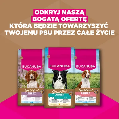 Eukanuba Grain Free Adult Small & Medium, kurczak