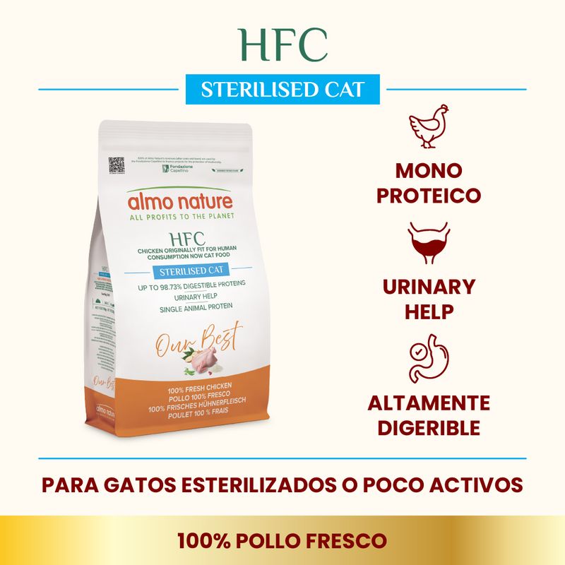 Almo Nature HFC Adult Sterilized pollo