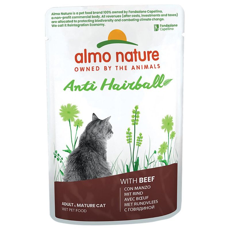 Croquettes Almo Nature Holistic Anti Hairball 2 kg pour chat + sachets 6 x 70 g à 30 % de remise !