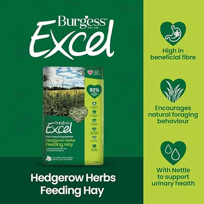 Burgess Excel Hedgerow Herbs Feeding Hay - 2.7kg Burgess Excel Hedgerow Herbs Feeding Hay - 2.7kg