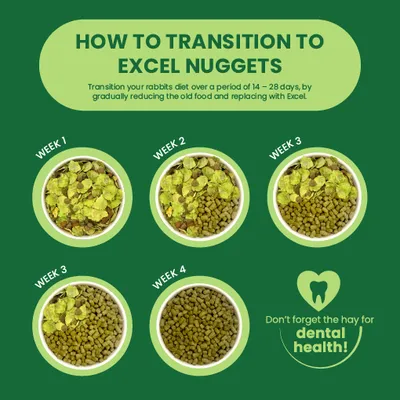 Burgess Excel Adult Rabbit Nuggets with Mint - 1.5kg Burgess Excel Adult Rabbit Nuggets with Mint - 1.5kg