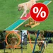Sparset! Agility Wippe + Sprungring + Slalom-Stangen