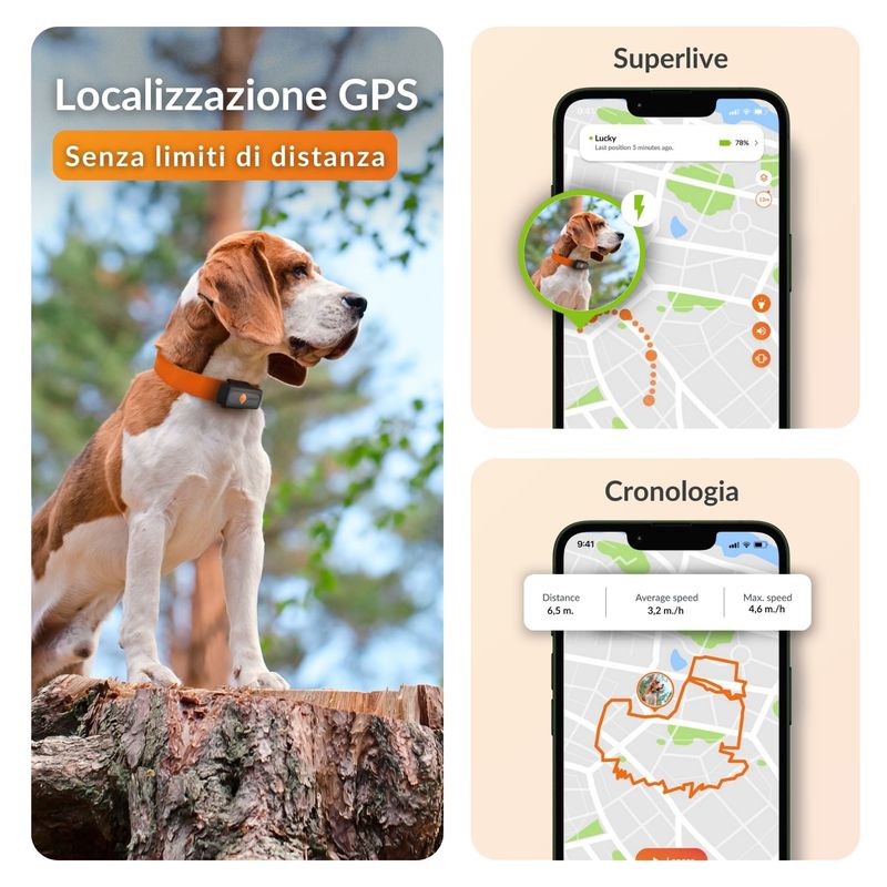 Localizzatore GPS per cani Weenect XS - senza collare