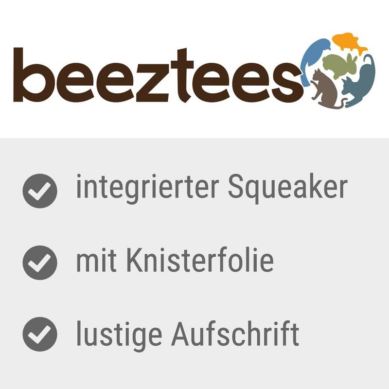 beeztees Hundespielzeug Weihnachtsknochen, rot