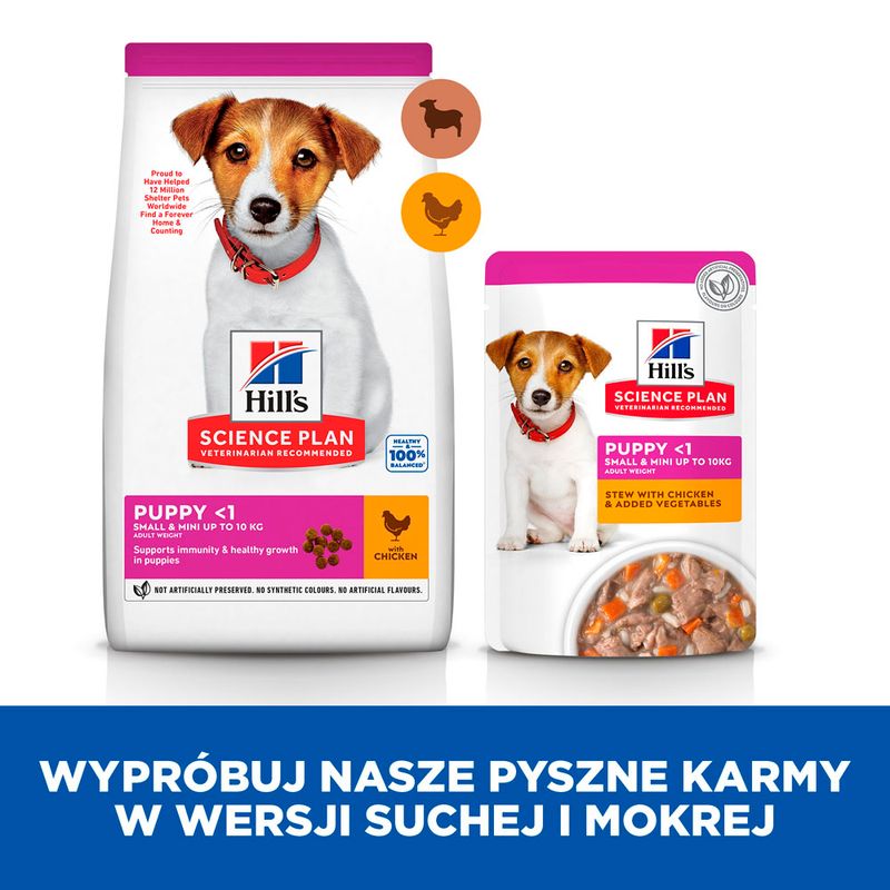 Hill's Science Plan Puppy Small & Mini, jagnięcina i ryż