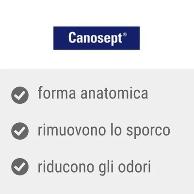 Canosept, forma anatomica, rimuovono lo sporco, riducono gli odori
