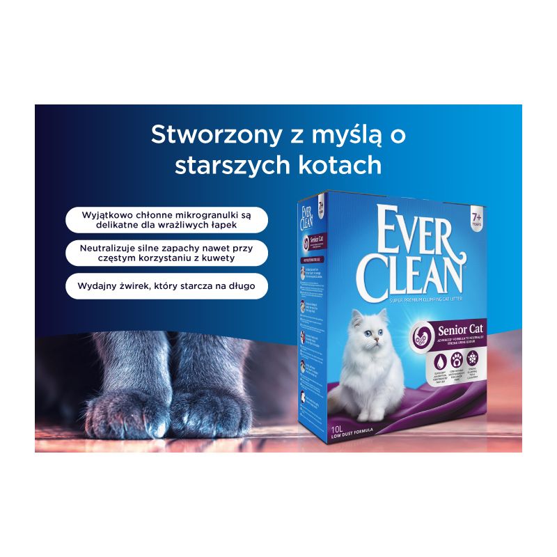 Ever Clean Senior żwirek zbrylający dla kotów
