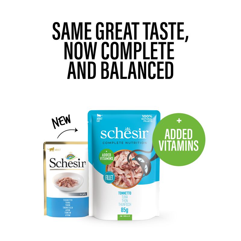 Schesir Complete Nutrition Fillet in Jelly 6 x 85g in Pouches