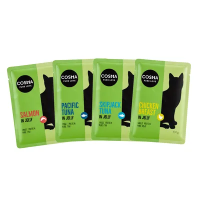  Cosma Original portionspåse 6 x 100 g - Blandpack (4 sorter)