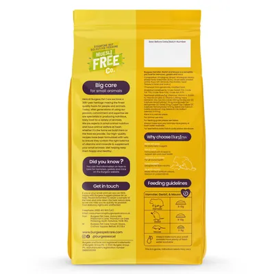 Burgess Excel Hamster, Gerbil & Mouse Nuggets - 750g Burgess Excel Hamster, Gerbil & Mouse Nuggets - 750g