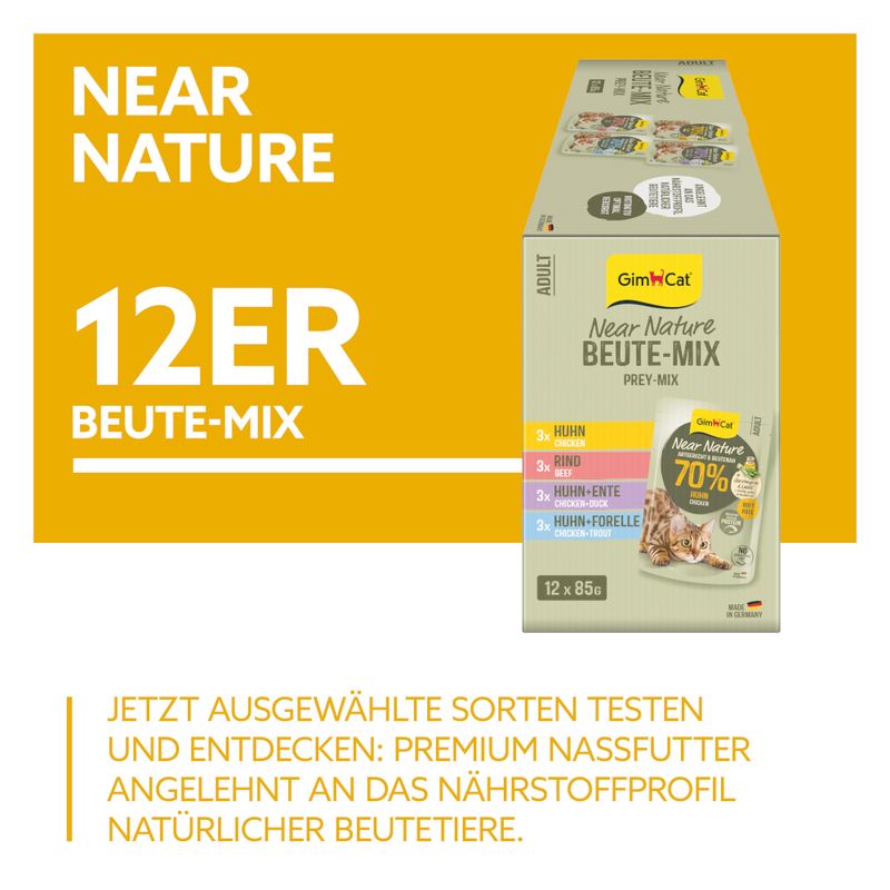 Probierpaket GimCat Near Nature 12 x 85 g