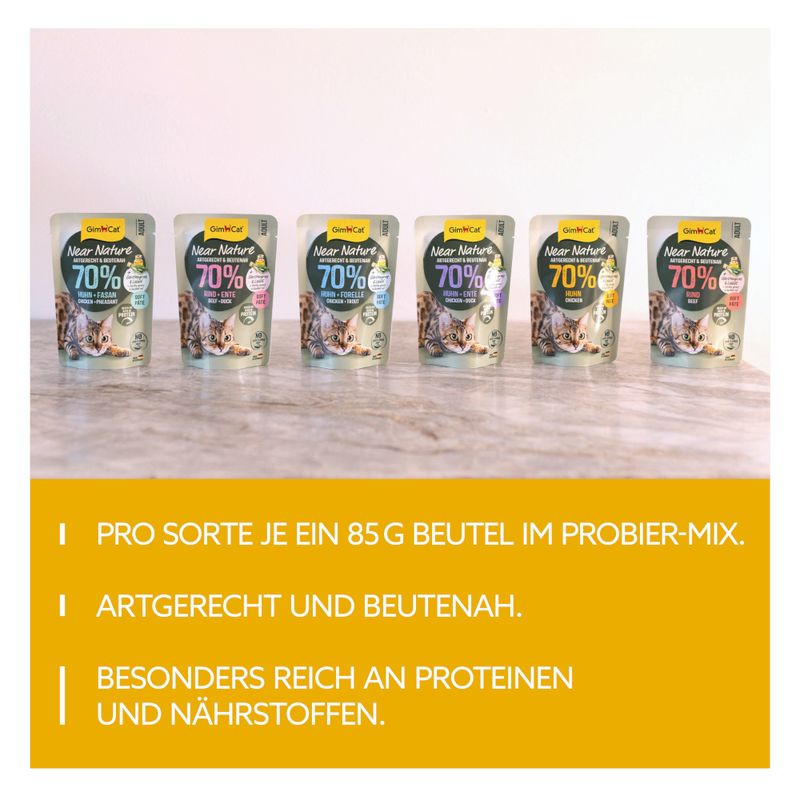 Probierpaket GimCat Near Nature 6 x 85 g