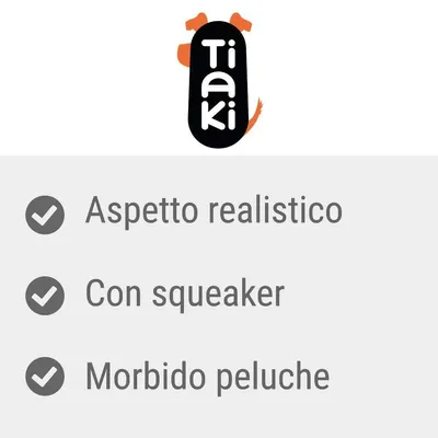 Tiaki. Aspetto realistico, con squeak, morbido peluche.