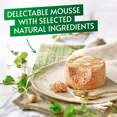 Delectable mousse with selected natural ingredients