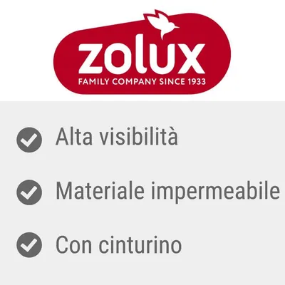 zolux FAMILY COMPANY SINCE 1933. Alta visibilità, materiale impermeabile, con cinturino.