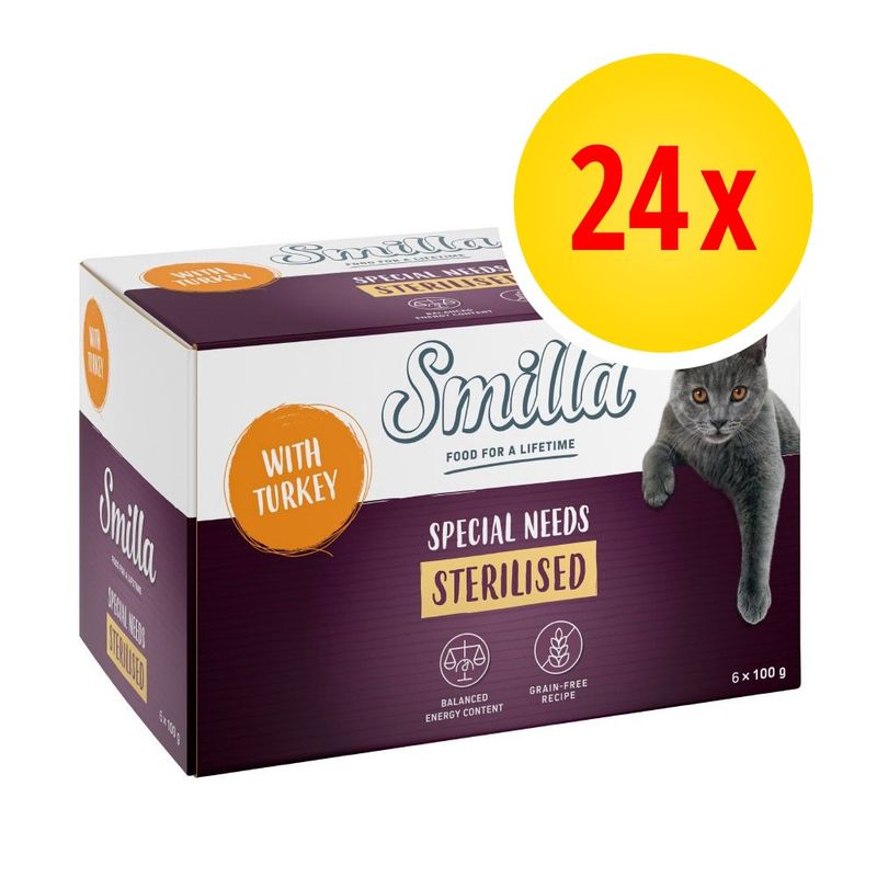 Lot Smilla Sterilised en barquettes 24 x 100 g