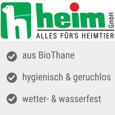 heim GmbH. Όλα για το κατοικίδιο. Χαρακτηριστικά: από BioThane, υγιεινό και άοσμο, ανθεκτικό στις καιρικές συνθήκες και αδιάβροχο.