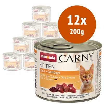 animonda Carny Kitten 12 x 200 g Alimento umido per gattini