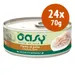 Oasy Natural Adult 24 x 70 g umido gatto