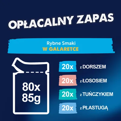 Zestaw Felix (So gut wie es aussieht), 80 x 85 g - Rybne smaki (gładzica, łosoś, tuńczyk, dorsz) Zestaw Felix (So gut wie es aussieht), 80 x 85 g - Rybne smaki (gładzica, łosoś, tuńczyk, dorsz)