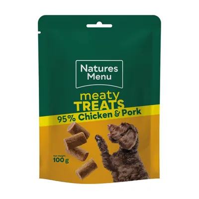 3 x 100g/70g Natures Menu Dog Treats - 2 + 1 Free! *