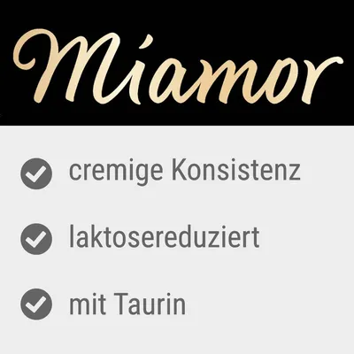Miamor. Kermainen koostumus, vähälaktoosinen, sisältää tauriinia.