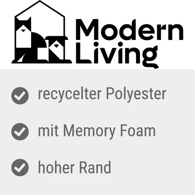 Modern Living. Особенности: переработанный полиэстер, с мемори-фомом, высокий бортик.