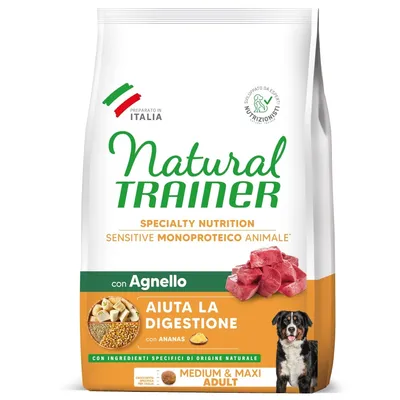 Natural Trainer Sensitive No Gluten Adult Medium/Maxi - jehněčí
