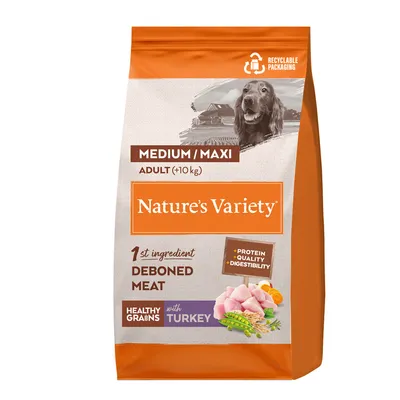 Nature's Variety Healthy Grains Medium/Maxi Adult Kalkun