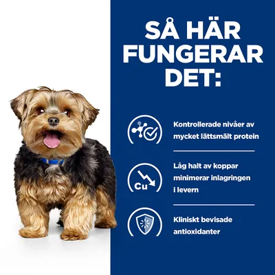 Så här fungerar det: Kontrollerade nivåer av mycket lättsmält protein, låg halt av koppar minimerar inlagringen i levern, kliniskt bevisade antioxidanter.