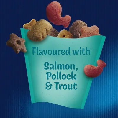 Flavoured with salmon, pollock and trout.